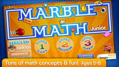 Screenshot #1 pour Marble Math Junior