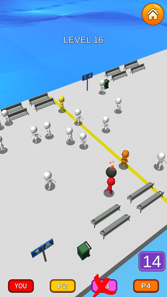 #3. Crowd Escape 3D (iOS) 由: Zhakaas Games LLP