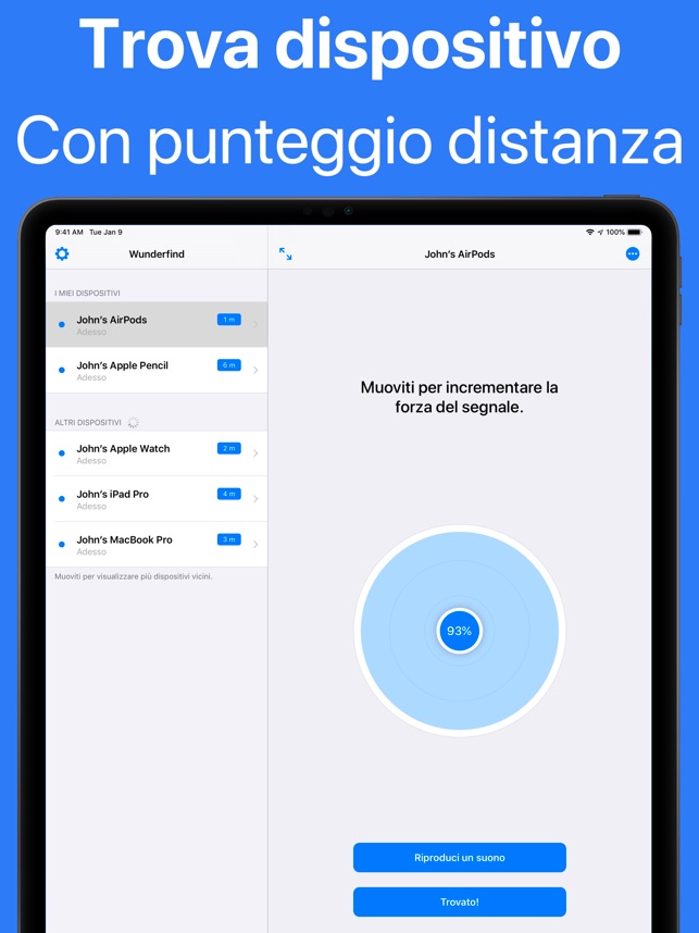 Wunderfind: Trova dispositivo su App Store