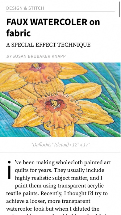Quilting Arts Magazine Screenshot