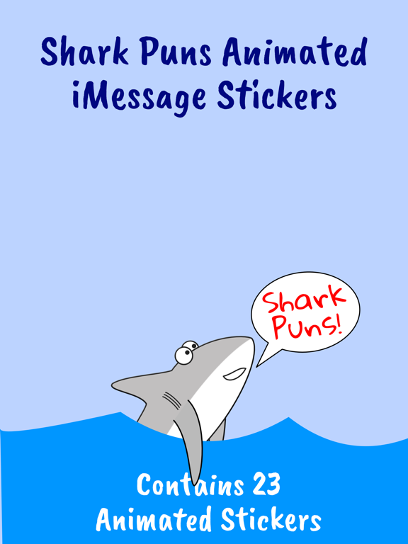 Screenshot #4 pour Shark Puns Animated Stickers