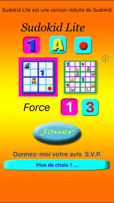 Screenshot #1 pour Sudokid Lite