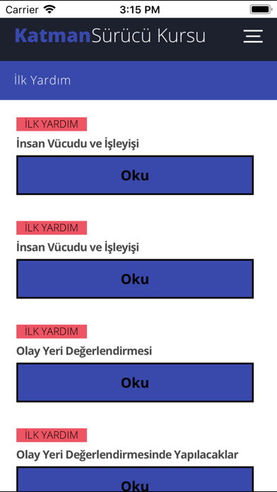 Screenshot #3 pour Katman Sürücü Kursu