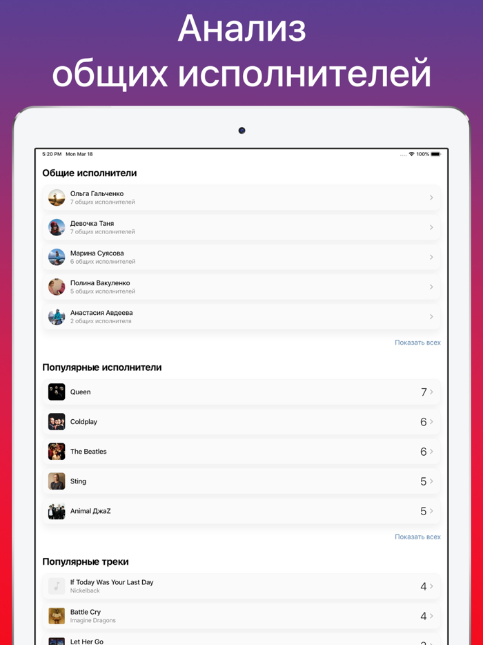 Музыкальная совместимость ВК