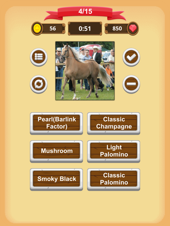 Horse Coat Colors - Quiz iPad screenshot