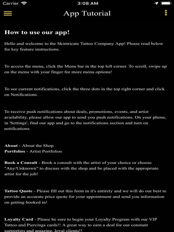 Screenshot #4 pour Skintricate Tattoo Company +