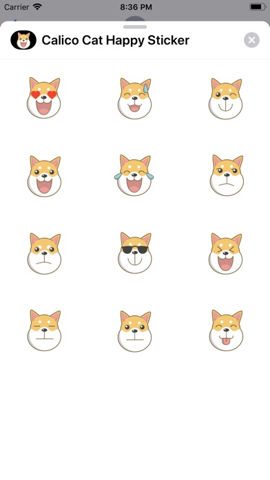 Calico Cat Happy Sticker image #1