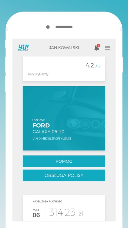 YU! aplikacja ubezpieczeniowa
