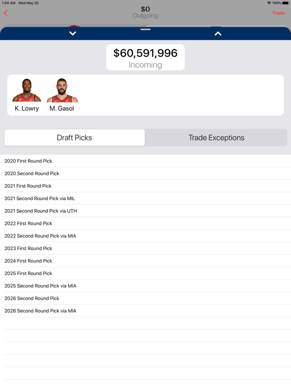 Screenshot #6 pour NBA Swap: NBA Trade Machine