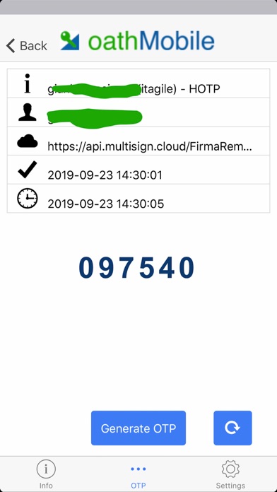 OathMobile screenshot