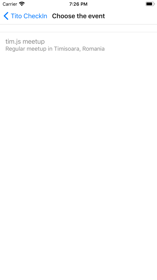 #3. ti.to registration (iOS) Podle: Espresoh Tech, LLC