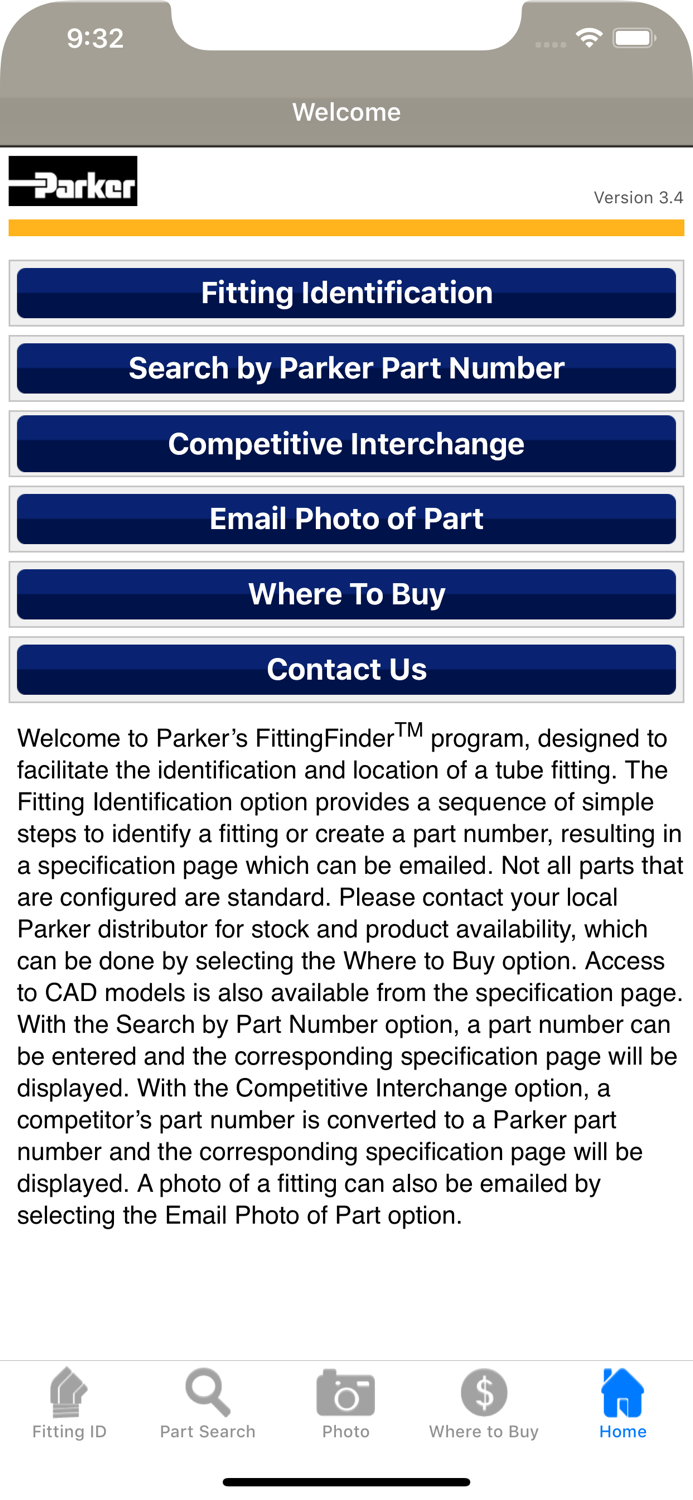 Parker Fitting Finder