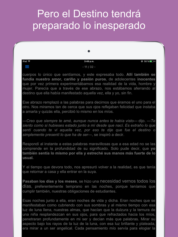 Lo que fue y no es... iPad screenshot 4 - Book app