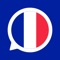 "FrenchDict" professional French translation app, moral translation, efficient photo translation, intelligent voice translation, instant dialogue translation, relying on artificial intelligence black technology, French travel and French learning are necessary