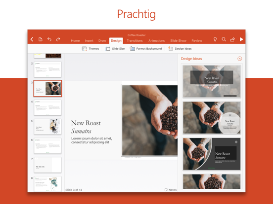 Microsoft PowerPoint iPad app afbeelding 2