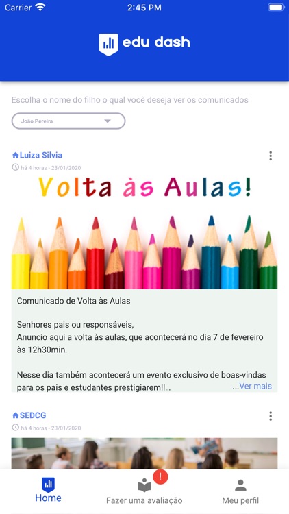Edudash Pais e Responsáveis