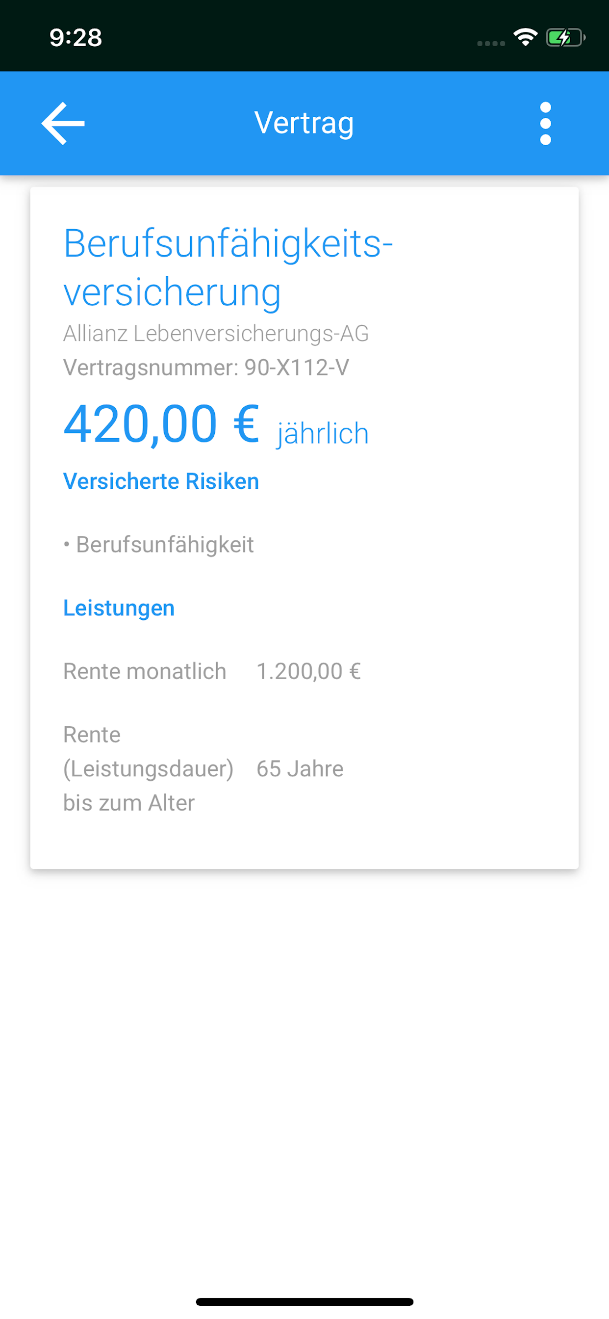 Versicherungszeiger