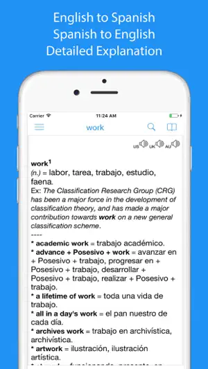 Spanish Dictionary - Dict Box screenshot 1