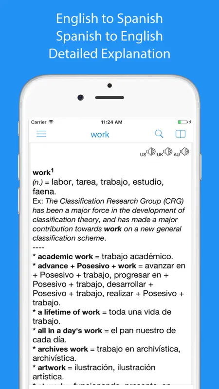 Diccionario Inglés Español - screenshot 1 of 4