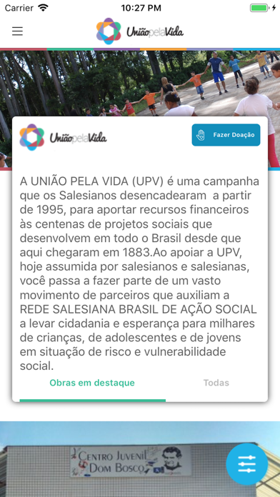 União Pela Vida Screenshot
