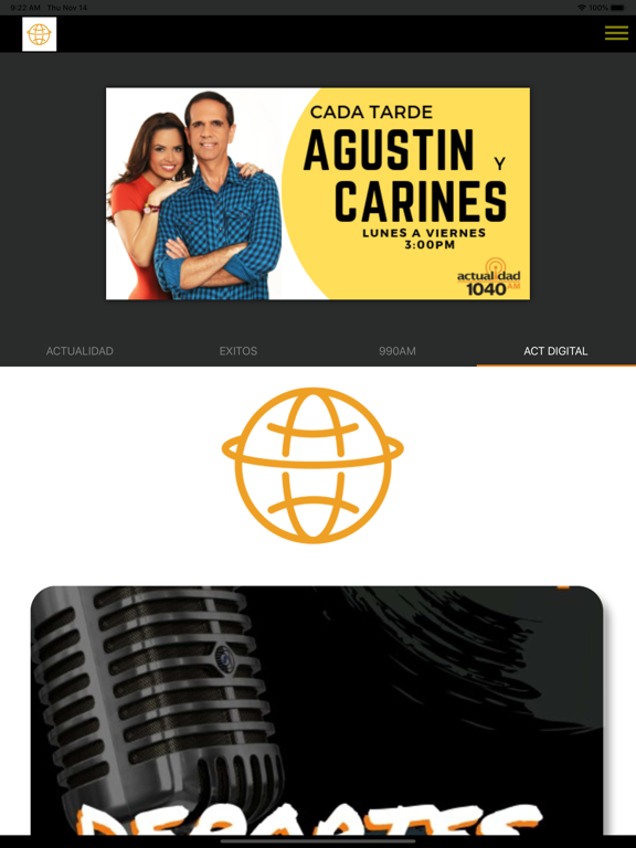 Actualidad Media Group iPad screenshot 4 - Music app