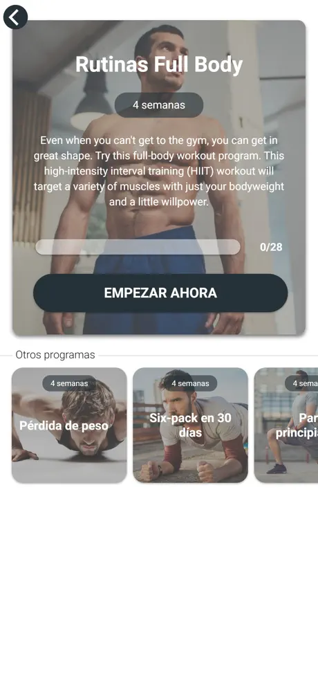 Ejercicios para hombres