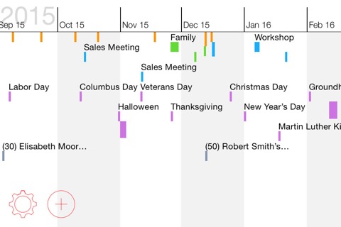 CoCoCal - タイムラインカレンダーのおすすめ画像1