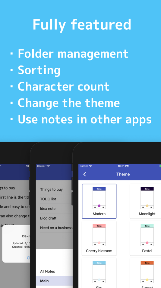 #3. Notepad - Qooki - simple notes (iOS) 由: Tomonori Fukuda
