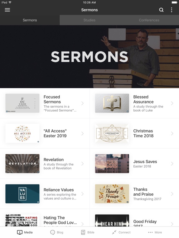 Reliance Church iPad screenshot 1 - Lifestyle app