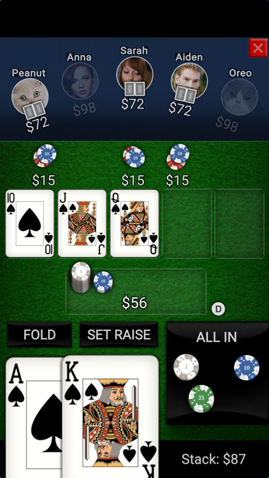 Screenshot #1 pour Offline Poker - Texas Holdem