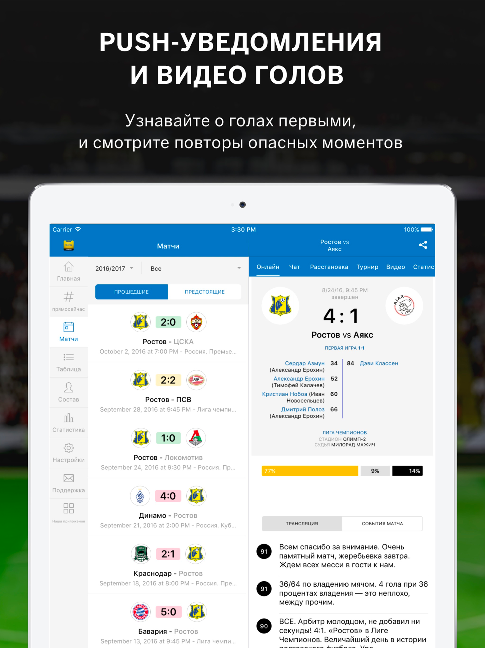 ФК Ростов - новости и матчи