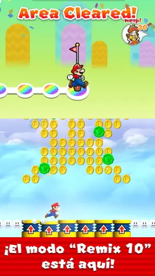 Captura de pantalla de Super Mario Run en iPhone 2