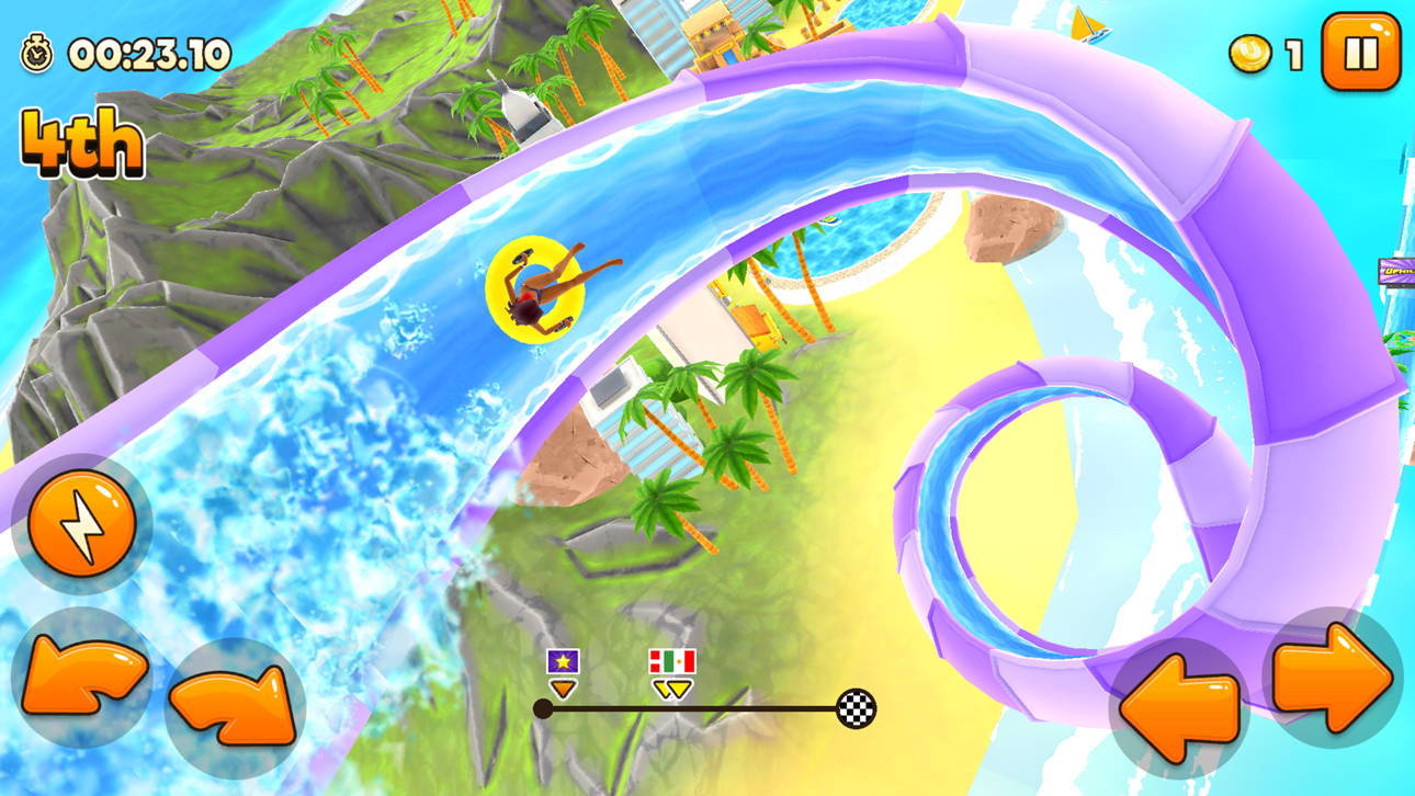Uphill Rush Water Park Racing Hack screenshot 4 - iOS game interface