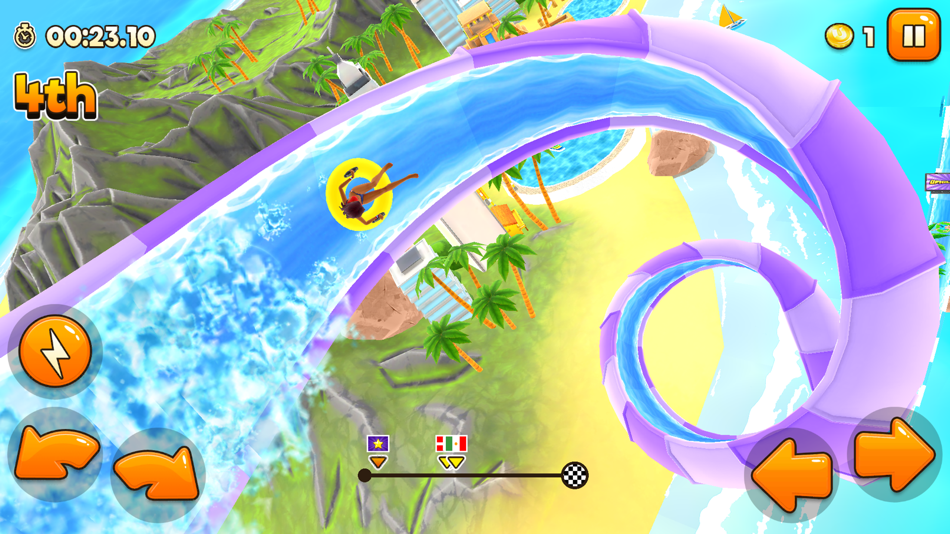 #4. Uphill Rush Water Park Racing (iOS) 由: SPIL GAMES