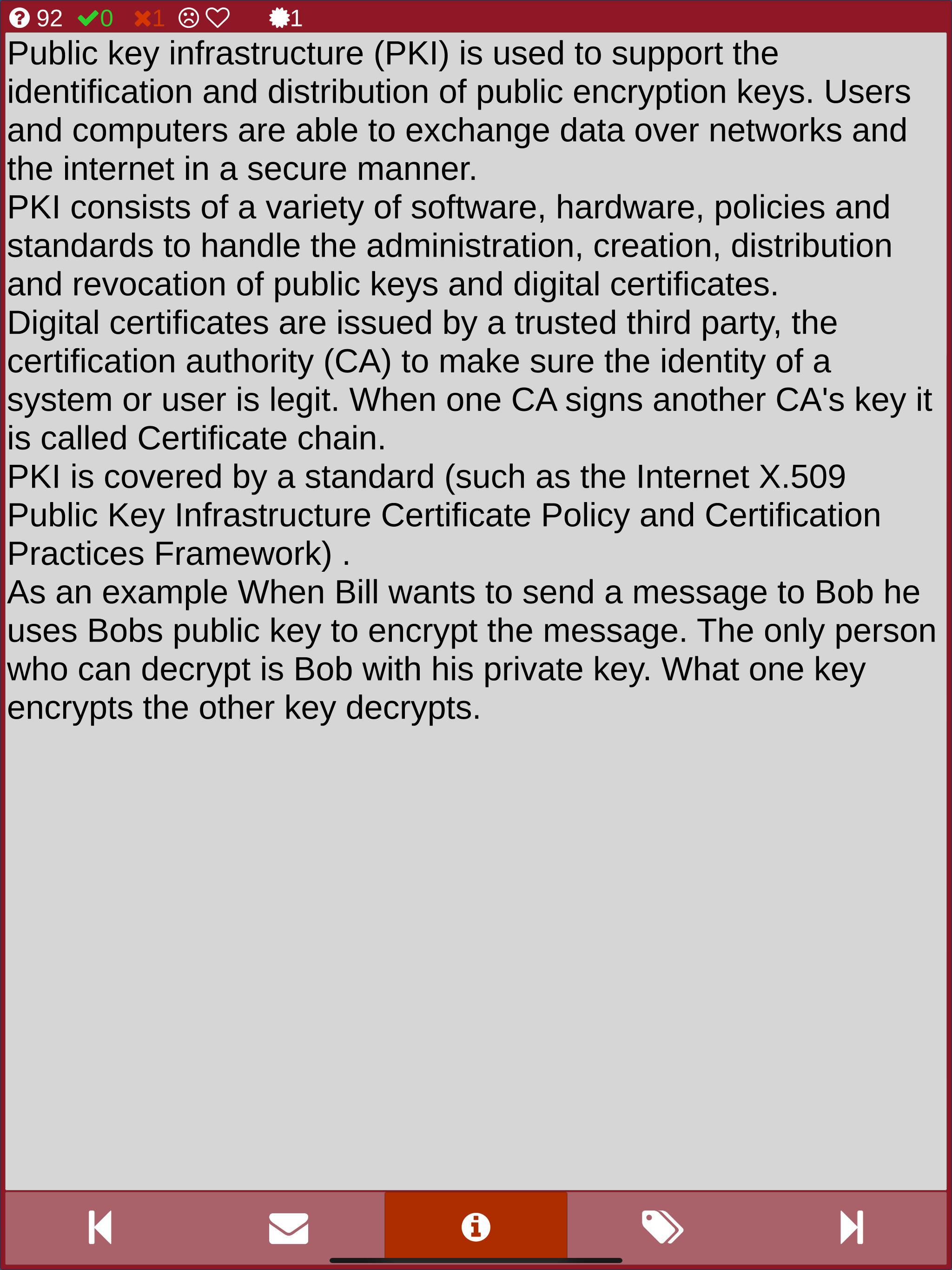 Information Security exam prep screenshot 12