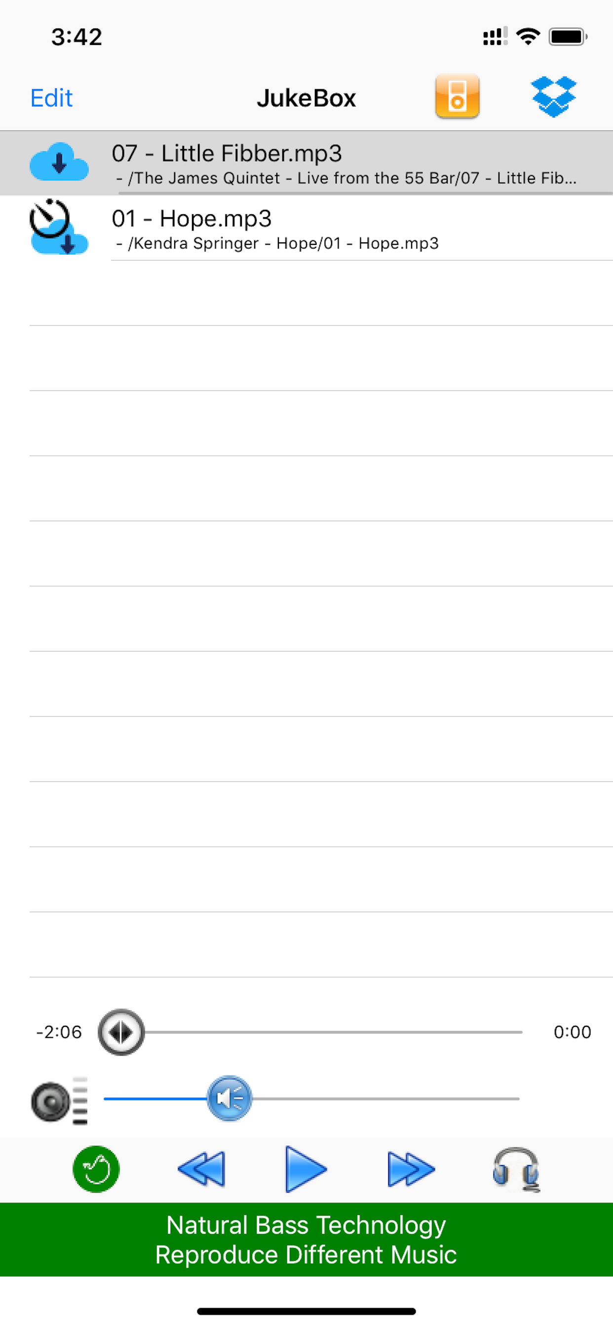 JukeBox - Natural Bass Effects