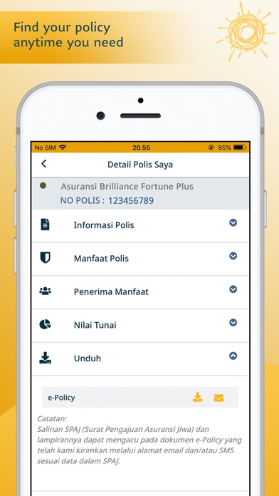 My Sun Life Indonesia Screenshot