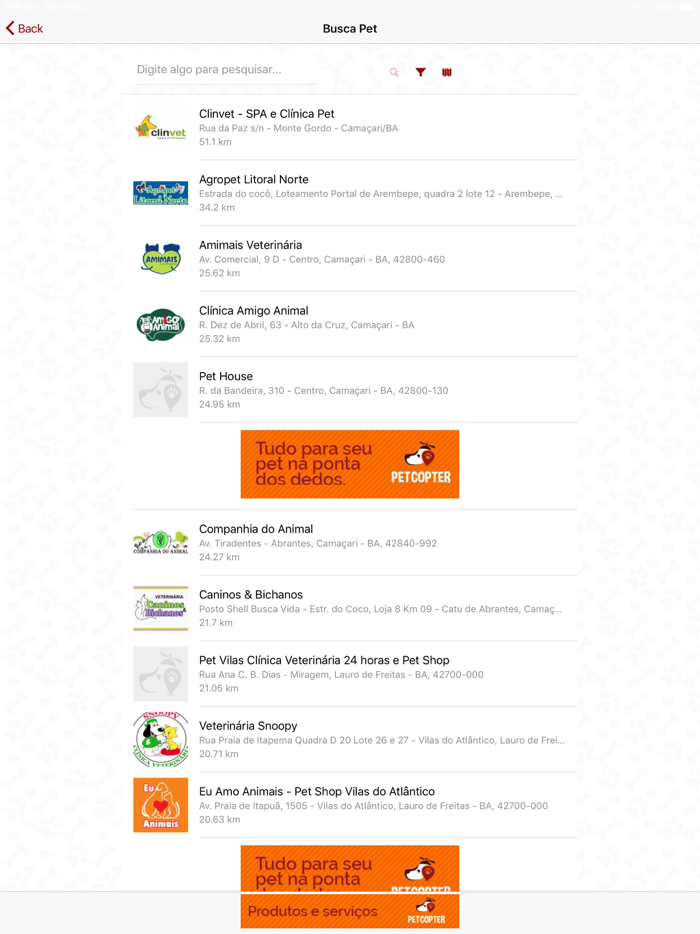 PetCopter - Aplicativo Pet