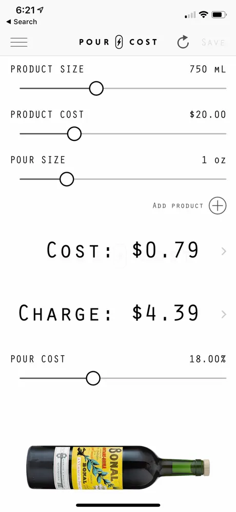 Pour Cost