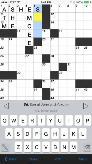 Crosswords screenshot 1