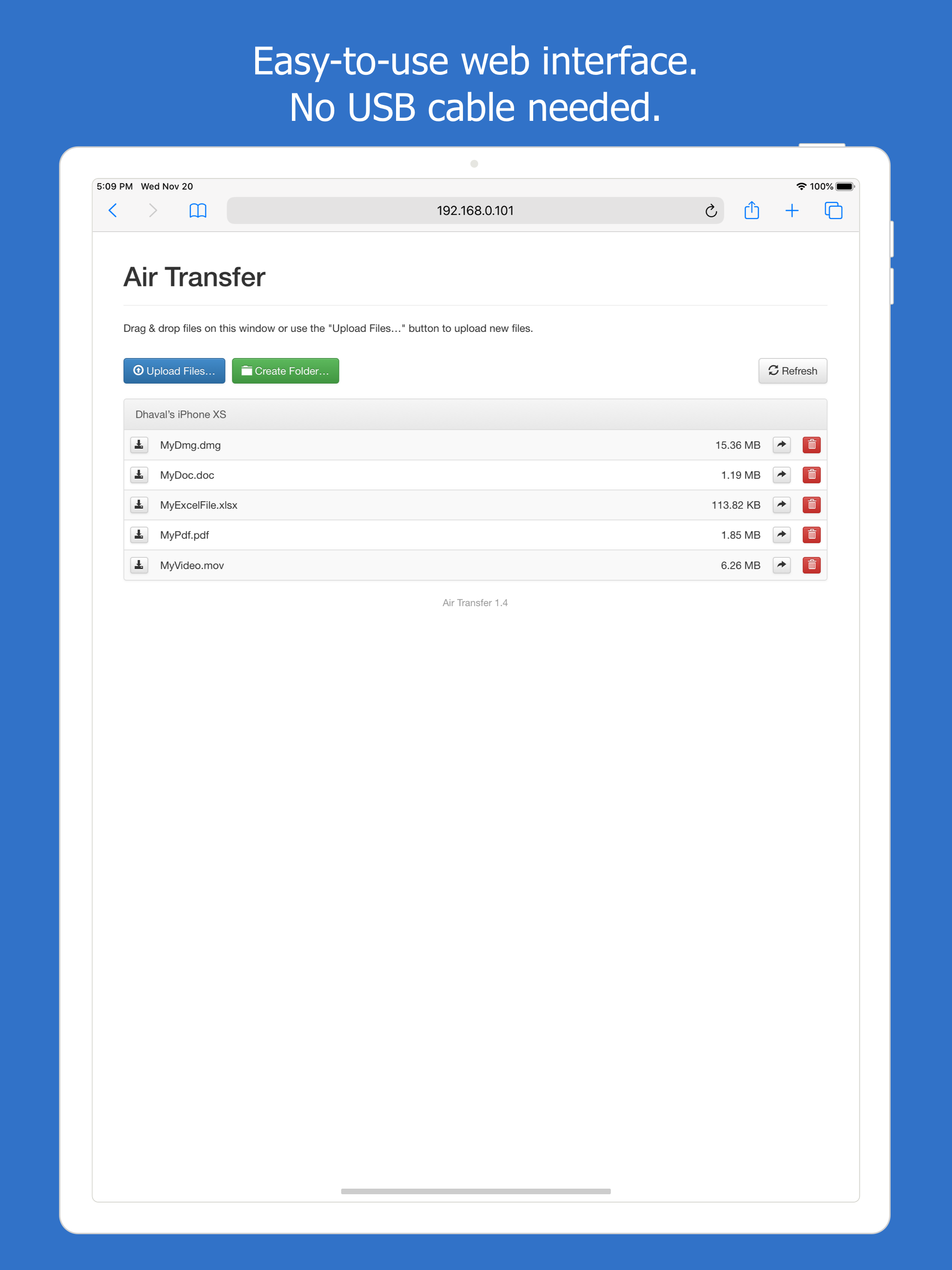 Air Transfer : File Manager screenshot 8