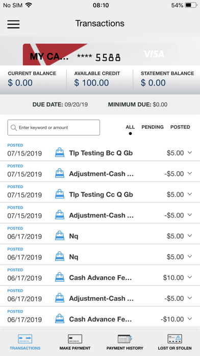 AmeriCU Cards Screenshot