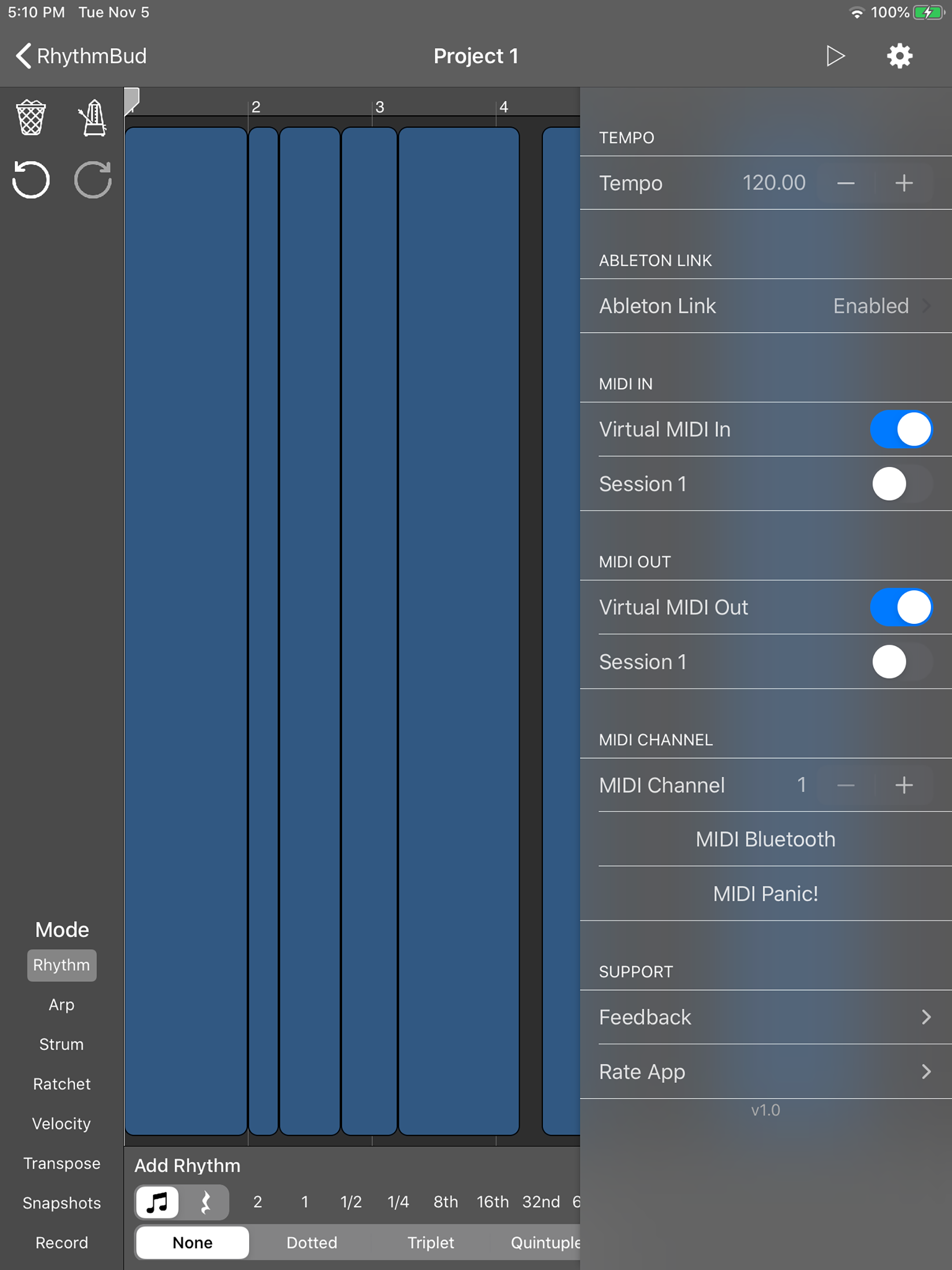 RhythmBud - AUv3 MIDI FX screenshot 12