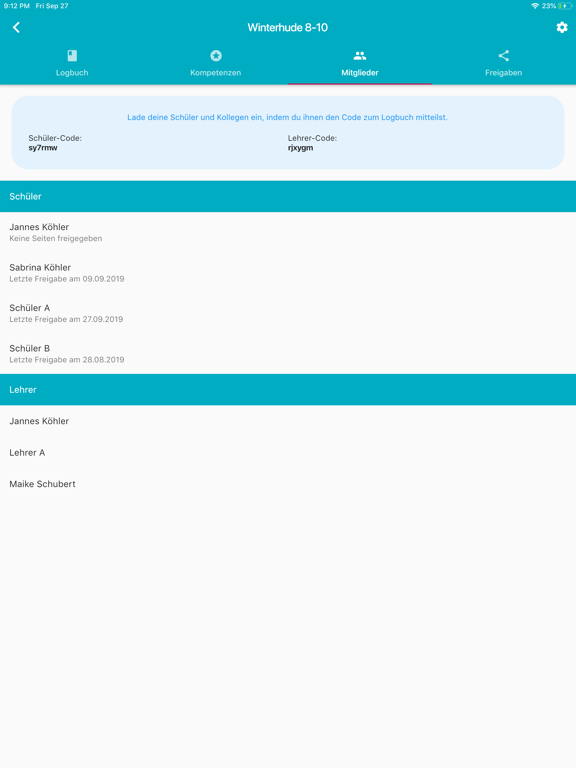 Letabu Lehrer iPad screenshot