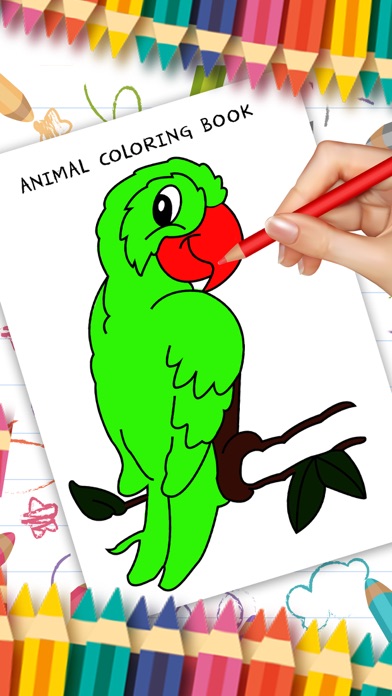 Animal Coloring Book Page Game Screenshot