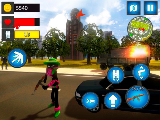 Screenshot #6 pour Rope Stickman: Swinging Hero