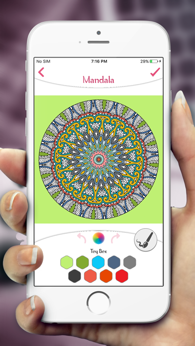 Screenshot #3 pour Coloriage Mandala Pages