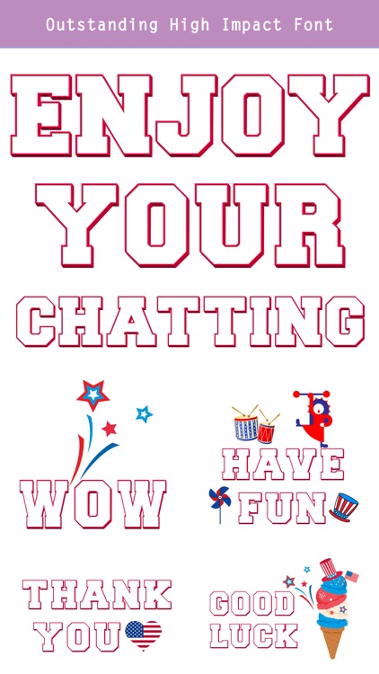 4th of July - CUstom FONt screenshot-4