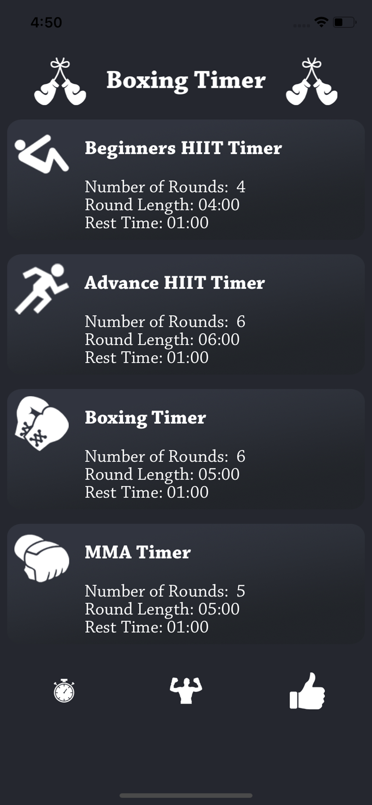 Boxing Round Interval Timer