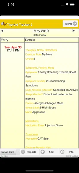 Game screenshot Thyroid Tracker 2 apk